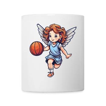 Basketball Engel - Tasse - Weiß - Vorne