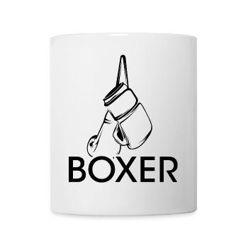 Boxer Symbol Icon Logo Martial Arts Illustration - Mug - white - Front