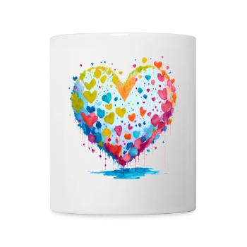 ich schenke dir meine Herz - Tasse - Weiß - Vorne