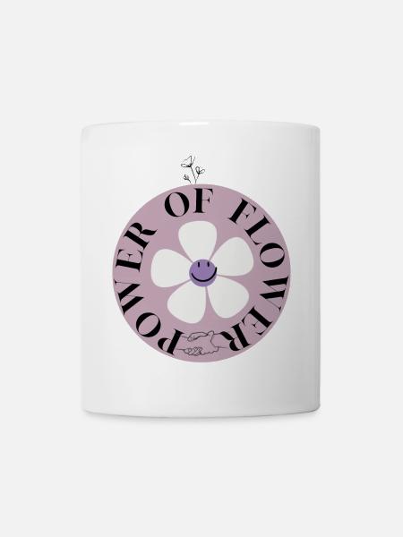Power of Flower Circle - Mug - white