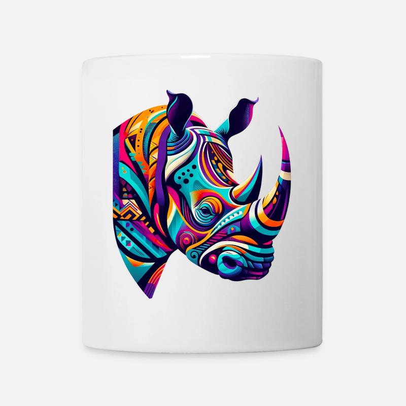 Rhinocéros - Mug blanc - blanc