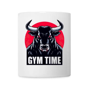 Gym Time - Force du Taureau - Mug blanc - blanc - Devant
