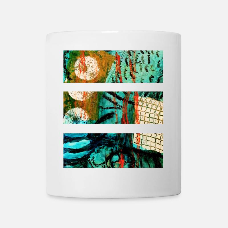 Abstract Landscape with Vibrant Colors - Mug - white