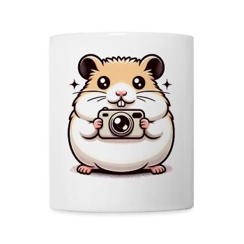 Appareil photo Hamster - Mug blanc - blanc - Devant