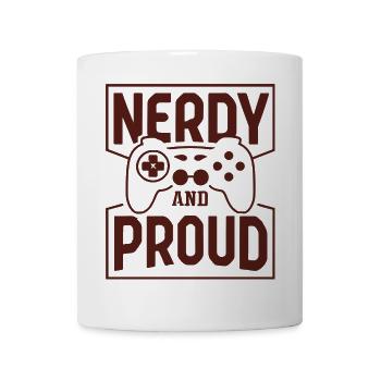 nerdy and proud - Tasse - Weiß - Vorne