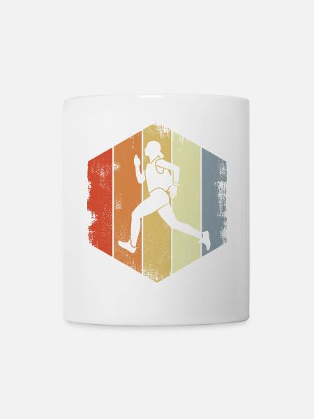 Vintage Läuferin - Tasse - Weiß