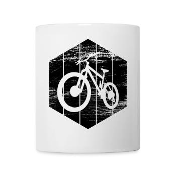 Mountainbike - Tasse - Weiß - Vorne