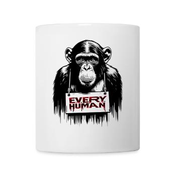 Tous les singes humains | Sauver les animaux - Mug blanc - blanc - Devant