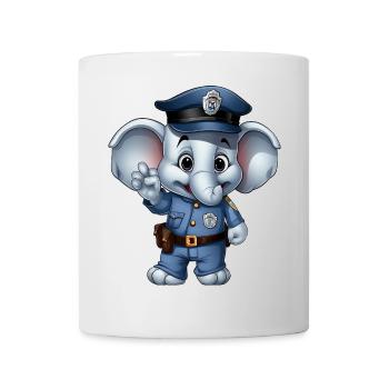 Police Elephant - Mug - white - Front