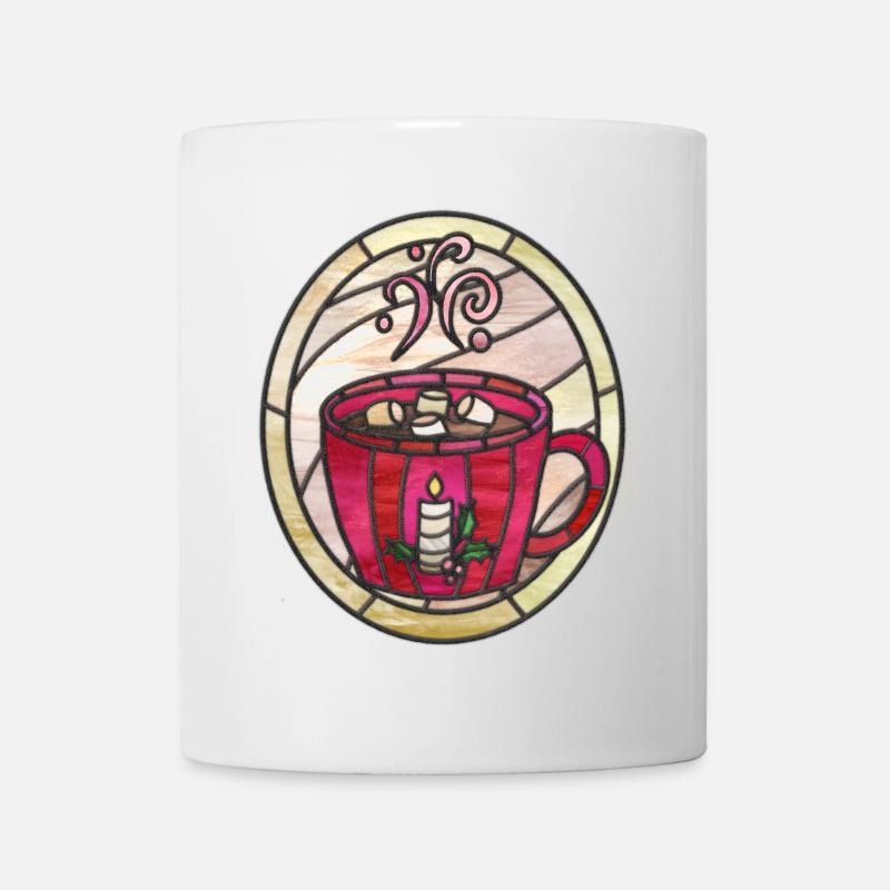Illustration de chocolat chaud. Confort hivernal. - Mug blanc - blanc