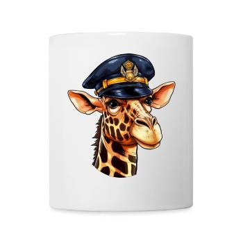 Girafe Policier - Mug blanc - blanc - Devant