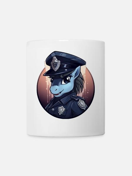 Pony Polizei - Tasse - Weiß