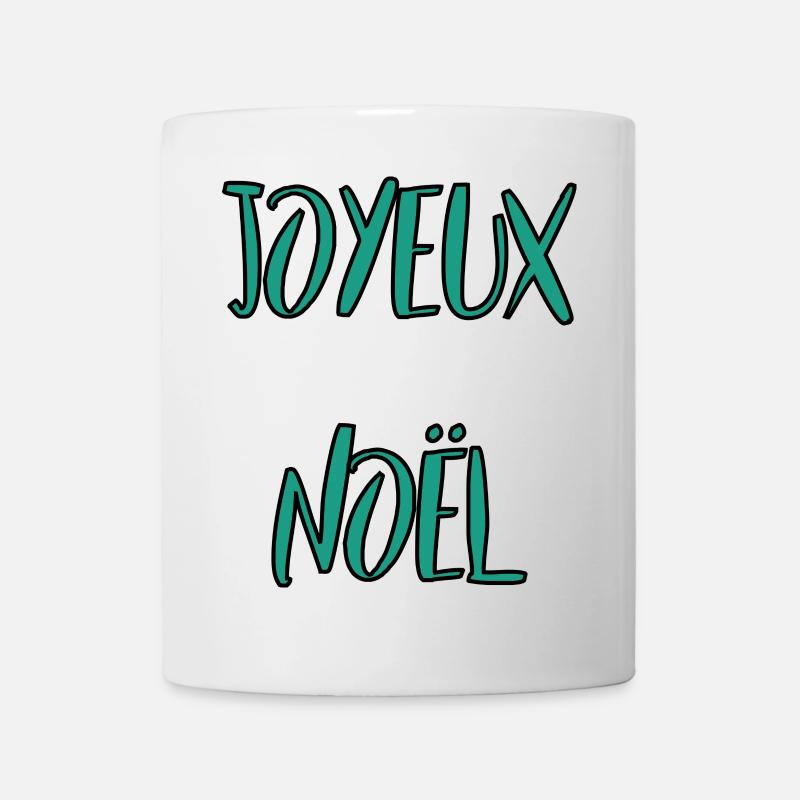 NOËL. JOYEUX NOËL. MERRY CHRISTMAS. NOUVEL AN - Mug blanc - blanc