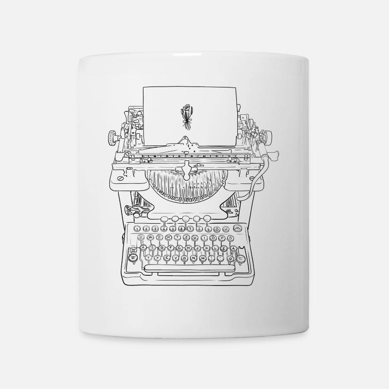 Typewriter Love - Mug - white