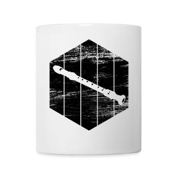 Flûte - Mug blanc - blanc - Devant
