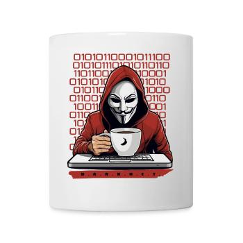Anonymous Hacker - Tasse - Weiß - Vorne