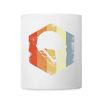 Vintage cricket helmet sketch - Mug - white - Front