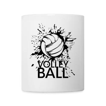 volley-ball beach-volley explosion Logo Club - Mug blanc - blanc - Devant