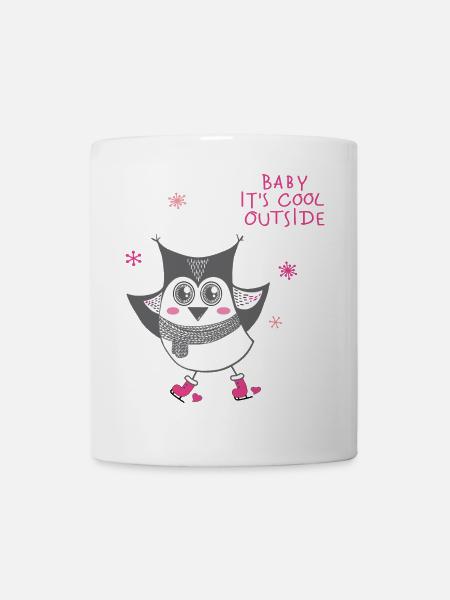 Baby it's cool outside - Eule - Tasse - Weiß