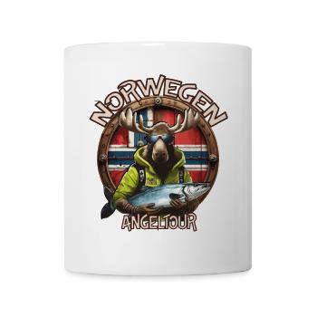 Norway - Fishing trip - Moose - Fish - Mug - white - Front