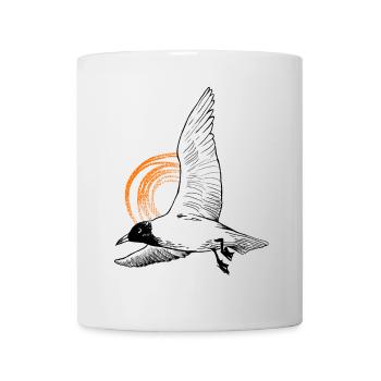 Tshirt Mouette - L’amour de la mer - Mug blanc - blanc - Devant