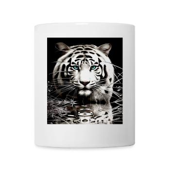 Weißer Tiger - Tasse - Weiß - Vorne