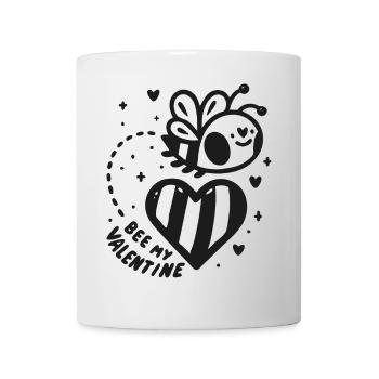 bee my valentine valentinstag liebe partner biene - Tasse - Weiß - Vorne