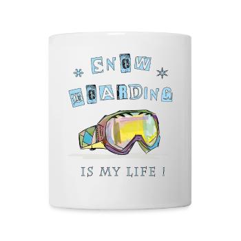 Winter sports, snowboarding - Mug - white - Front