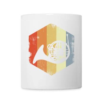 Horn Retro Look - Mug - white - Front