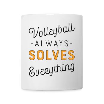 Volleyball - Tasse - Weiß - Vorne