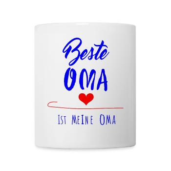 beste Oma - Tasse - Weiß - Vorne
