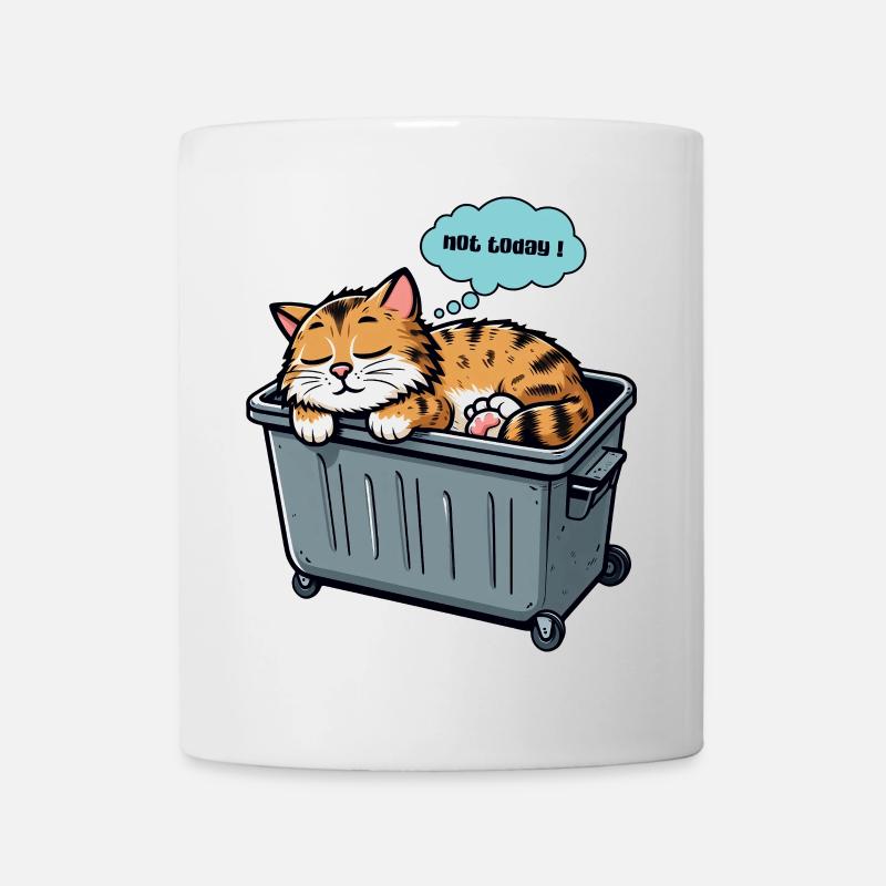 Not Today Cute Kawaii Cat Sleeping Official Sleep - Mug - white