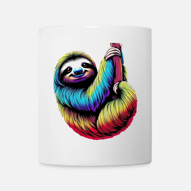 Faultier - Tasse - Weiß