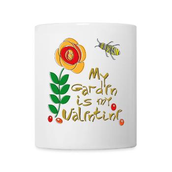 my Garden is my Valentine - Tasse - Weiß - Vorne