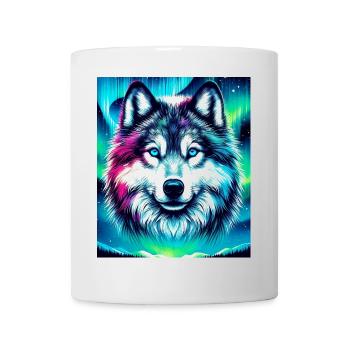 Wolf Husky Hund - Tasse - Weiß - Vorne