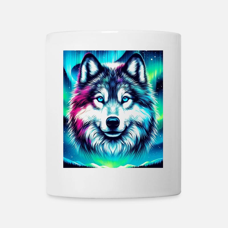 Chien loup husky - Mug blanc - blanc