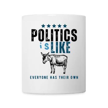 Typographie du logo vieilli IsLike - Mug blanc - blanc - Devant