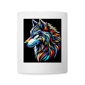 Loup - Mug blanc - blanc - Devant
