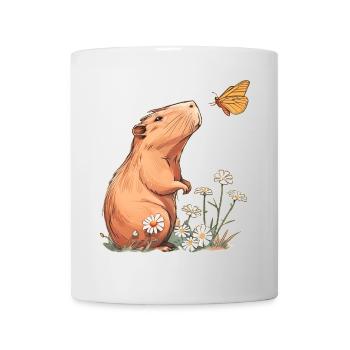Capybara Butterfly - Mug - white - Front