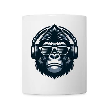 Gorilla DJ Headphones - Mug - white - Front