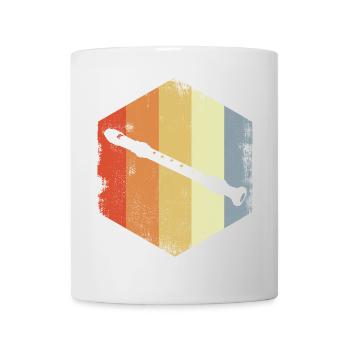 Croquis de flûte vintage - Mug blanc - blanc - Devant