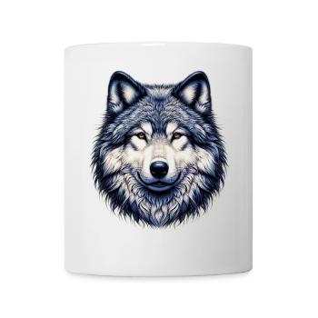 Loup - Mug blanc - blanc - Devant