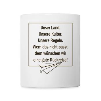 Notre pays, notre culture, nos règles, - Mug blanc - blanc - Devant