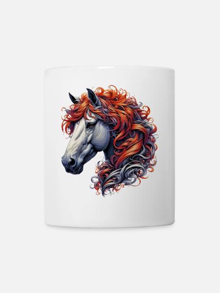 Pferd - Tasse - Weiß