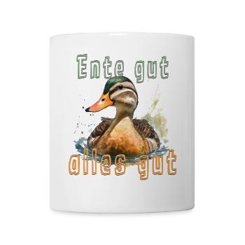 En(t)(d)e gut, alles gut? - Tasse - Weiß - Vorne