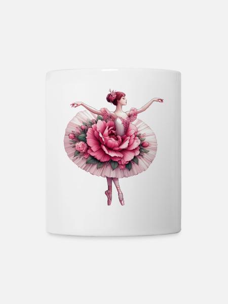 Balletttänzerin mit Tutu - Tasse - Weiß