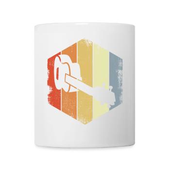 Vintage Ukulele Zeichnung - Tasse - Weiß - Vorne