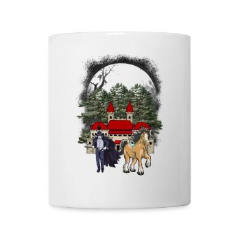 Fairy Tale Fantasy Medieval Knight Fortress Castle - Mug - white - Front