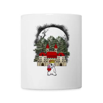 Hase Kaninchen König Schloss Märchen Herz - Tasse - Weiß - Vorne
