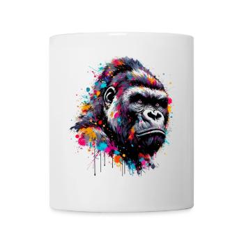 Gorille - Mug blanc - blanc - Devant